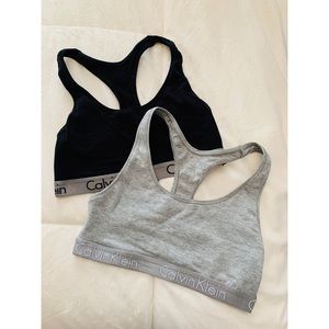 TWO Calvin Klein sports bra - Black and gray